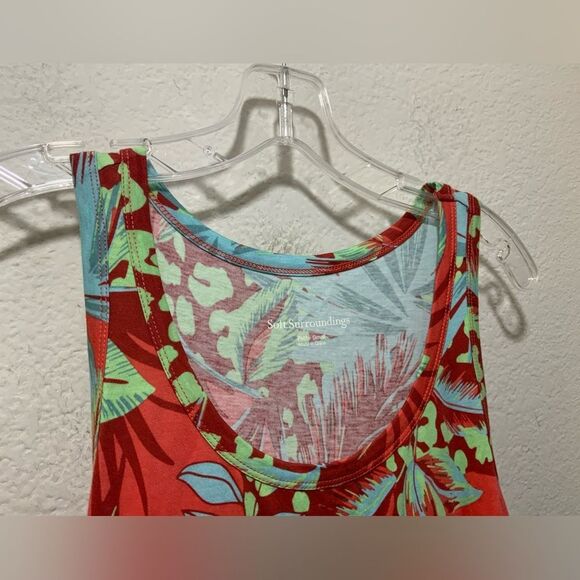 NWOT Soft Surroundings Sz Petite Small  Kara Floral Maxi Dress - Picture 5 of 10